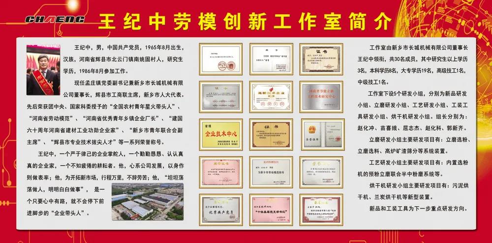 王紀(jì)中勞模創(chuàng)新工作室簡(jiǎn)介
