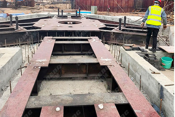 湖北年產(chǎn)60萬噸鋼渣線項(xiàng)目安裝現(xiàn)場