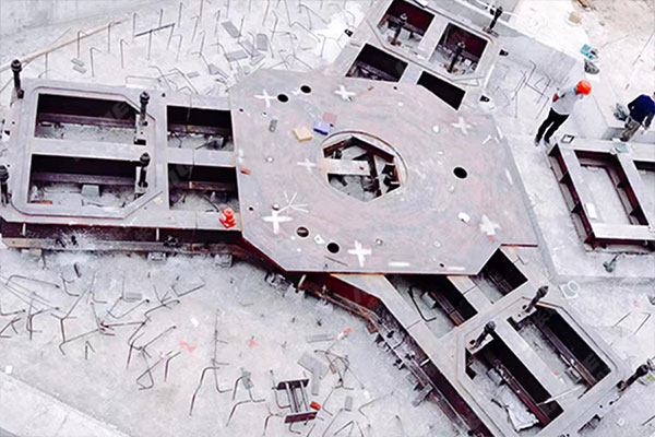 安徽年產(chǎn)60萬噸鋼渣線項(xiàng)目安裝現(xiàn)場